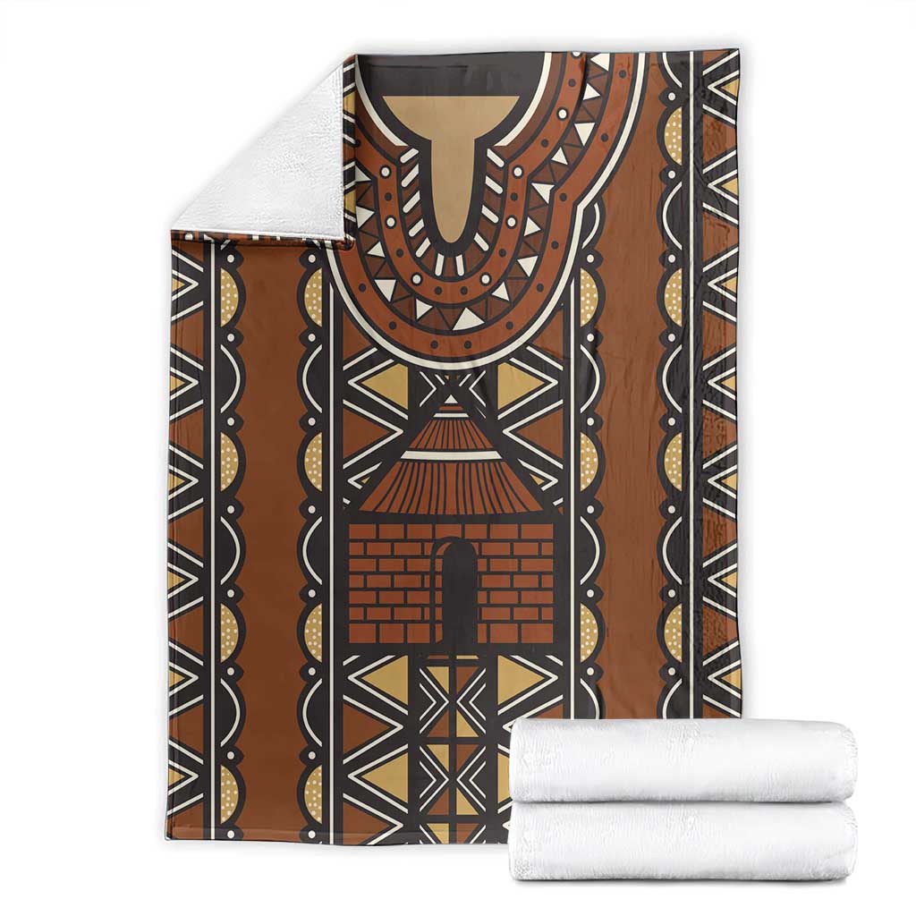 Mali Mud Cloth African Village Blanket Ethnic Geometry Style - Wonder Print Shop