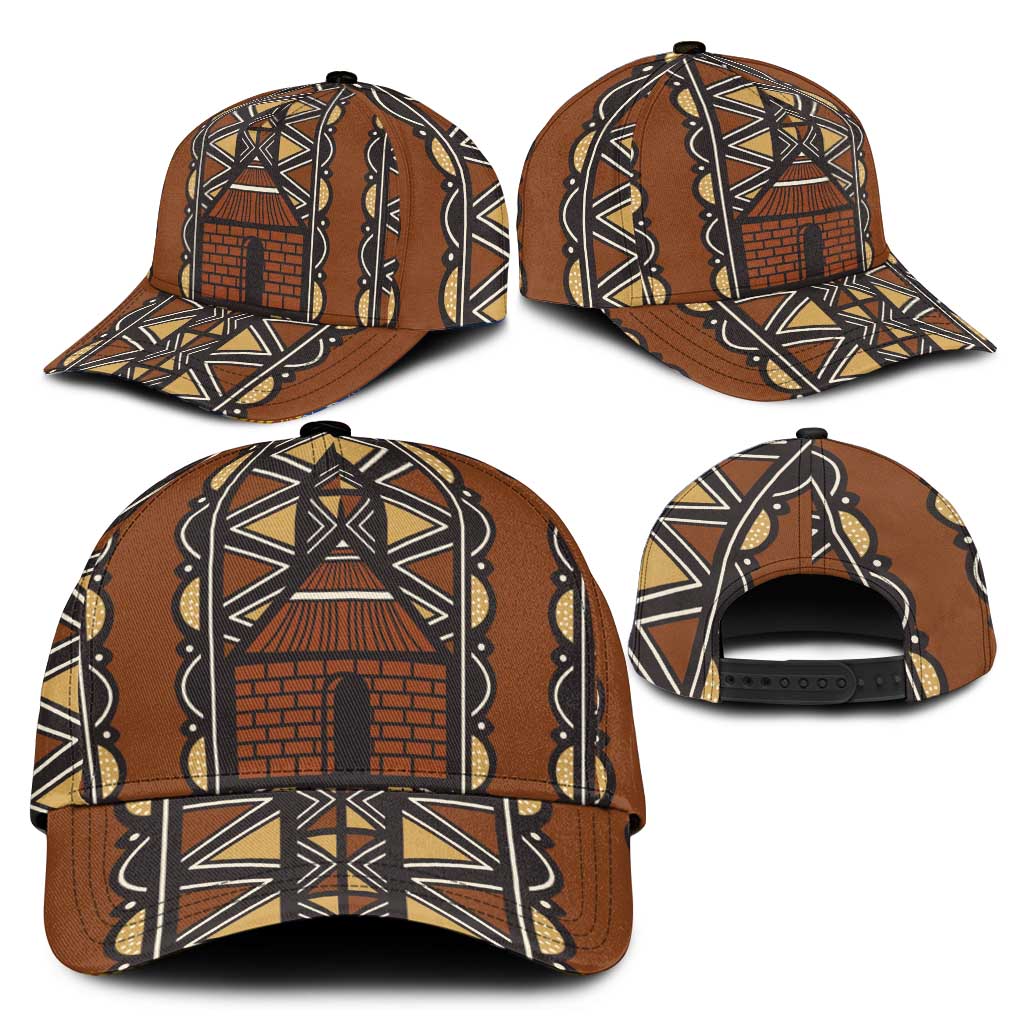 Mali Mud Cloth African Village Classic Cap Ethnic Geometry Style - Wonder Print Shop