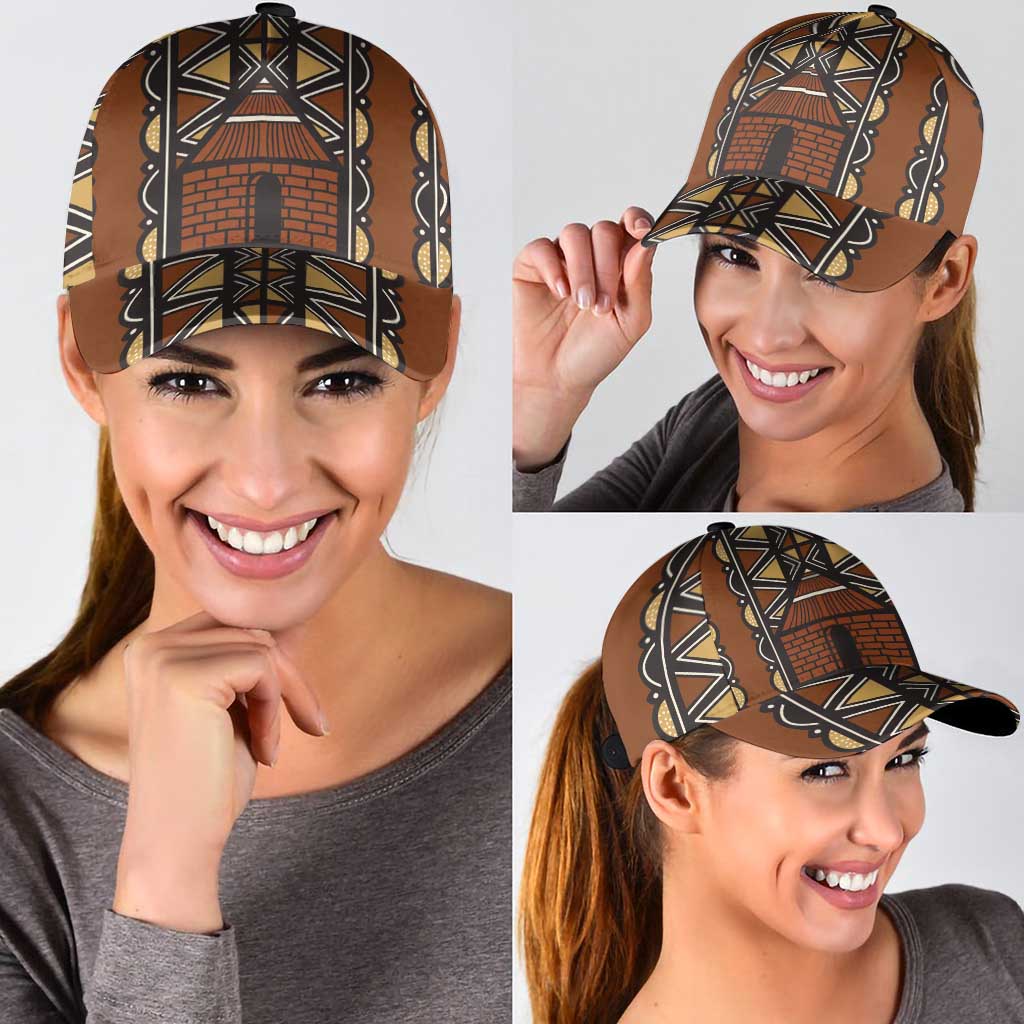 Mali Mud Cloth African Village Classic Cap Ethnic Geometry Style - Wonder Print Shop