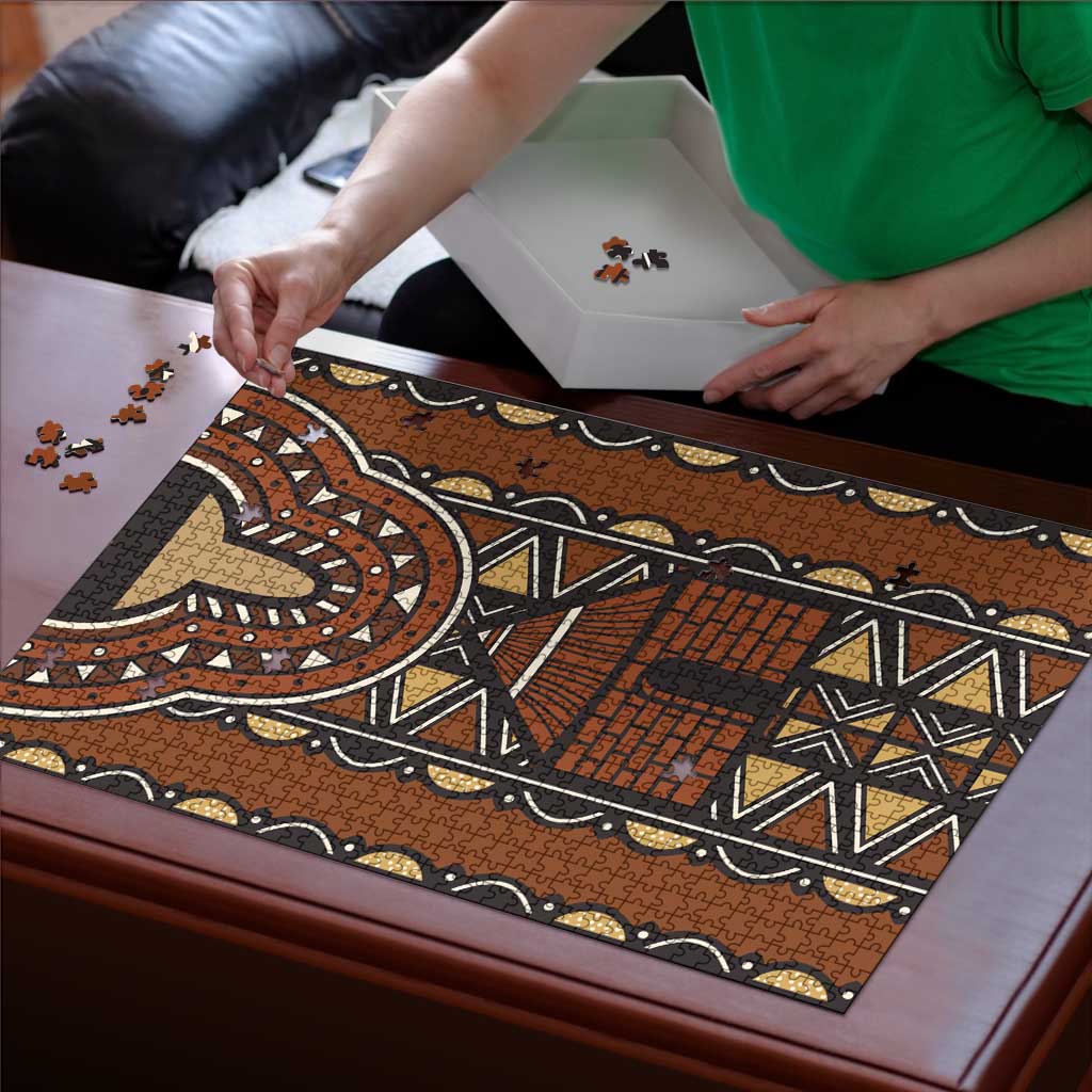 Mali Mud Cloth African Village Puzzle Ethnic Geometry Style - Wonder Print Shop