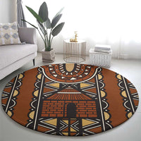 Mali Mud Cloth African Village Round Carpet Ethnic Geometry Style - Wonder Print Shop