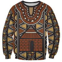 Mali Mud Cloth African Village Sweatshirt Ethnic Geometry Style - Wonder Print Shop