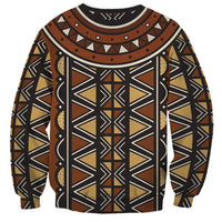 Mali Mud Cloth African Village Sweatshirt Ethnic Geometry Style - Wonder Print Shop