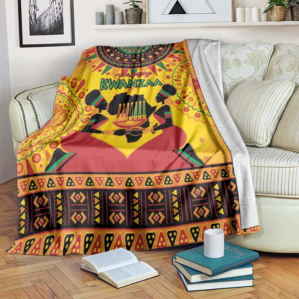 Kwanzaa Holiday Blanket African Pattern