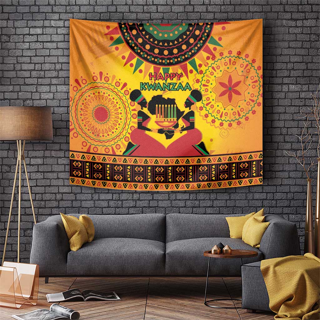 Kwanzaa Holiday Tapestry African Pattern