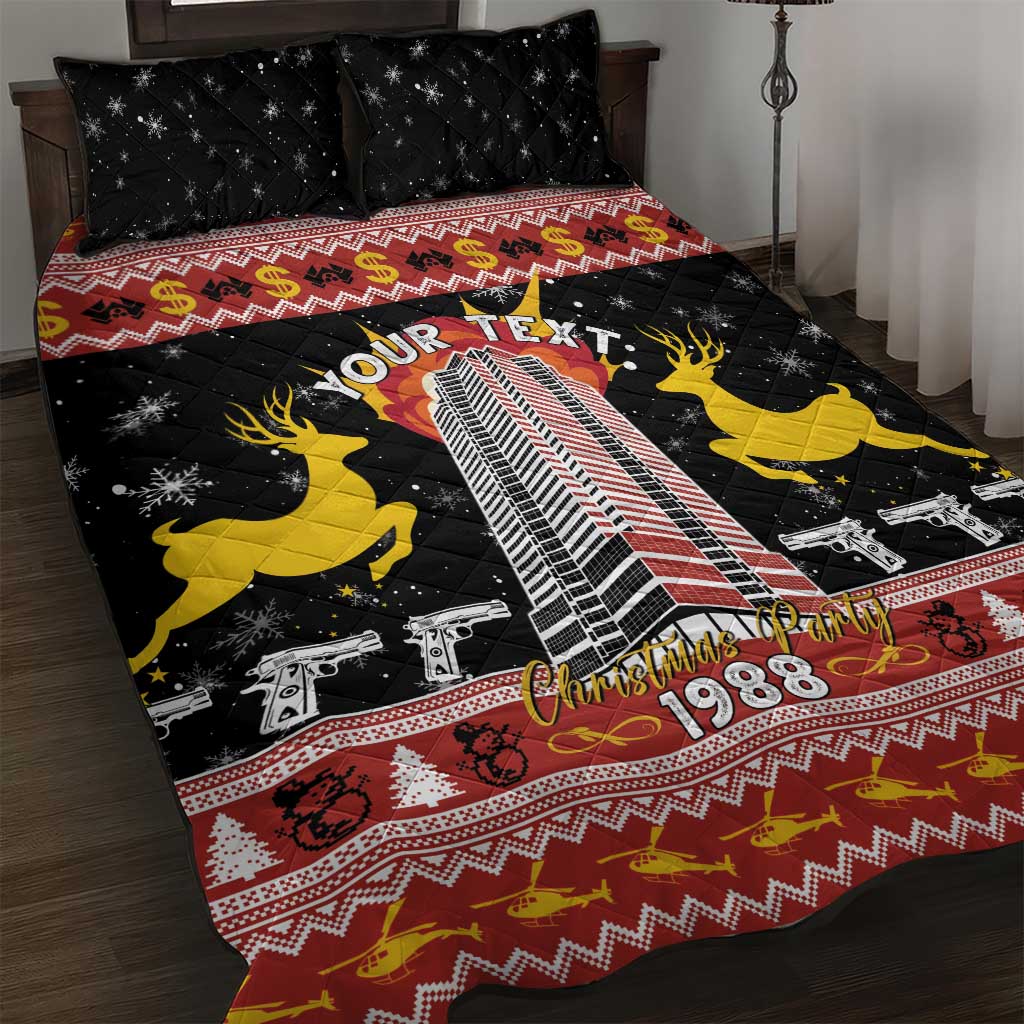 Personalized Nakatomi Plaza Quilt Bed Set Christmas Party 1988 - Wonder Print Shop