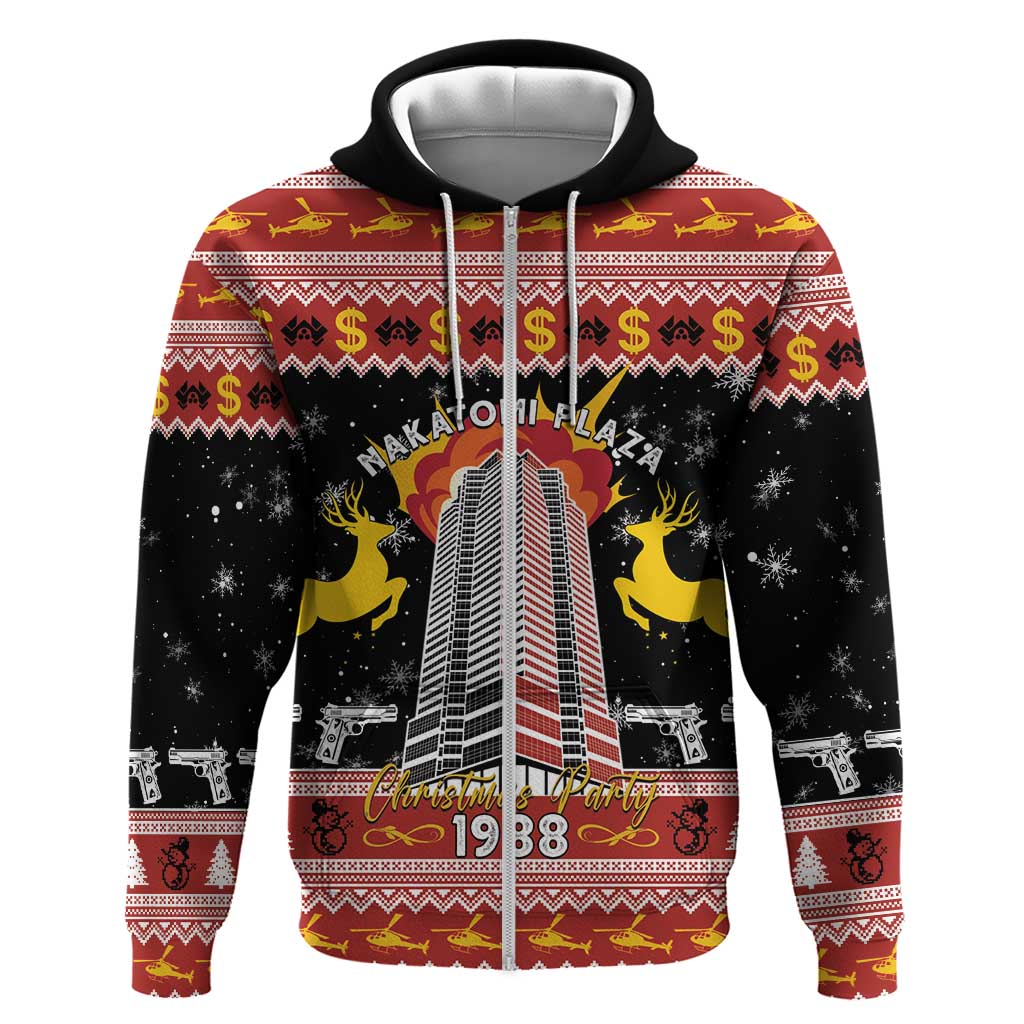 Personalized Nakatomi Plaza Zip Hoodie Christmas Party 1988 - Wonder Print Shop