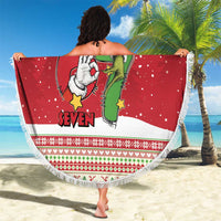 Funny Six Seven Meme Christmas Beach Blanket Merry 67 Mas - Wonder Print Shop