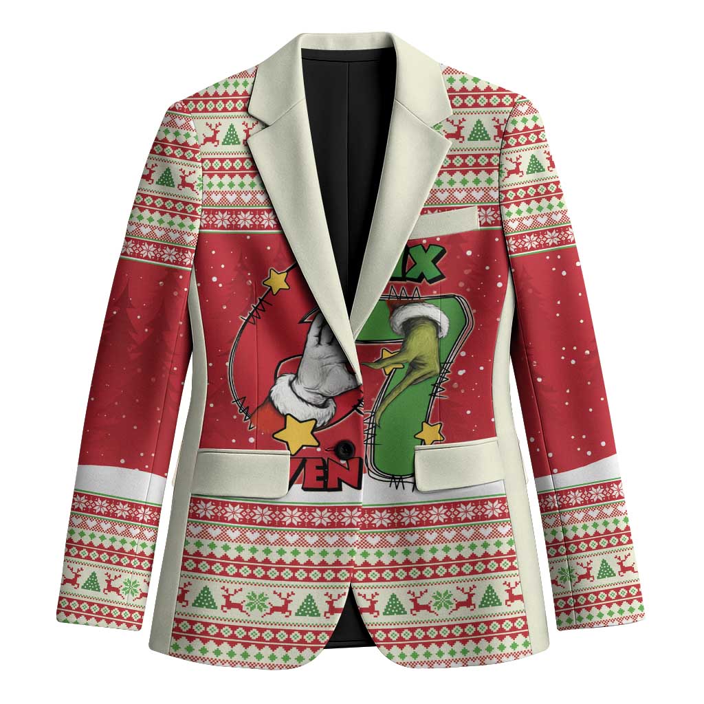 Funny Six Seven Meme Christmas Blazer Merry 67 Mas - Wonder Print Shop