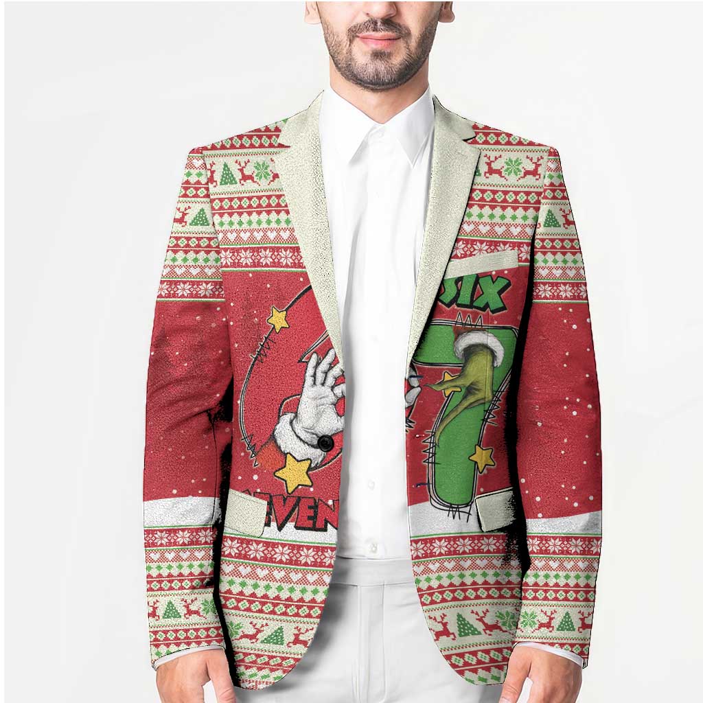 Funny Six Seven Meme Christmas Blazer Merry 67 Mas - Wonder Print Shop