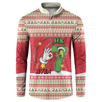 Funny Six Seven Meme Christmas Button Sweatshirt Merry 67 Mas - undefined