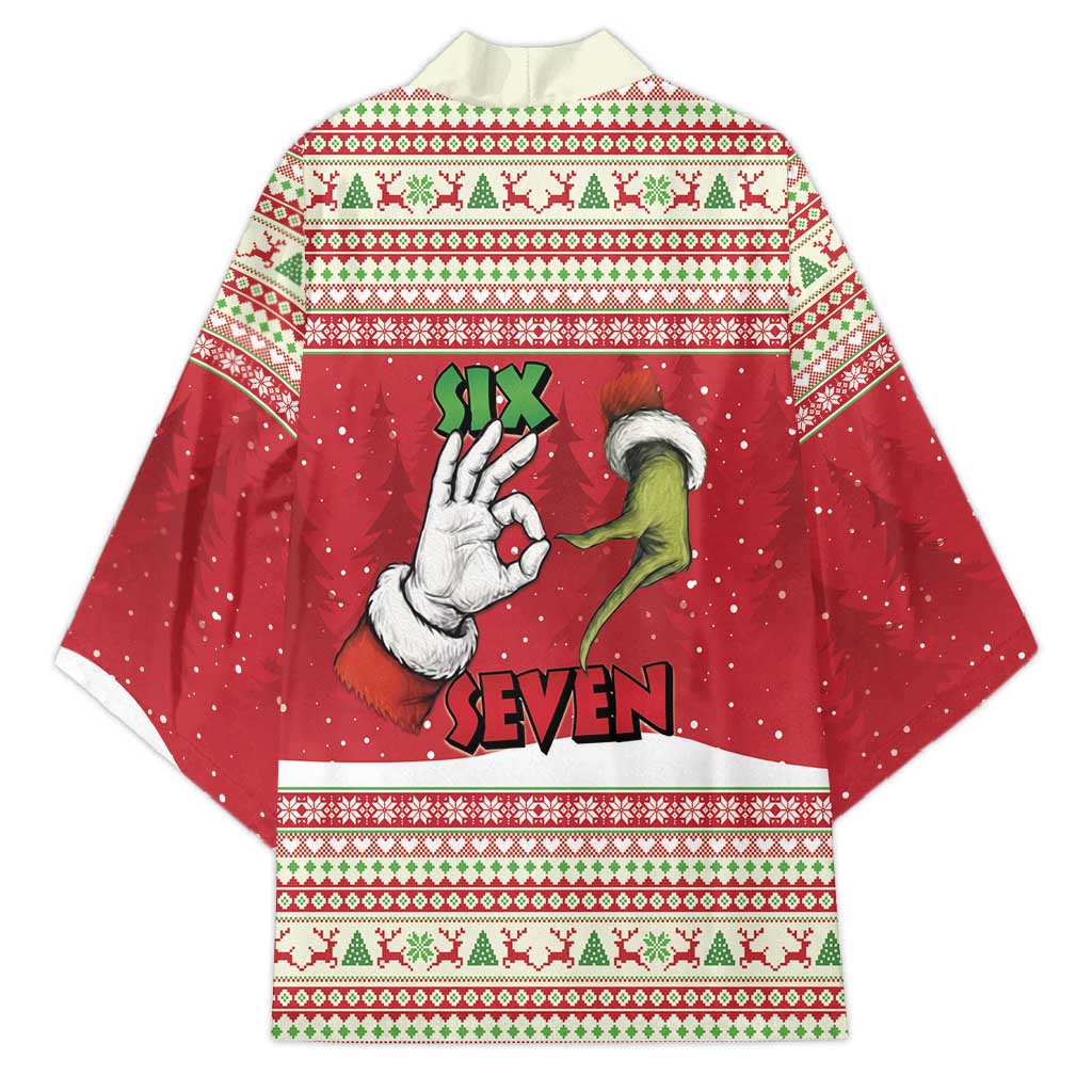 Funny Six Seven Meme Christmas Kimono Merry 67 Mas - Wonder Print Shop