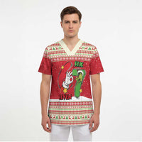 Funny Six Seven Meme Christmas Scrub Top Merry 67 Mas - Wonder Print Shop