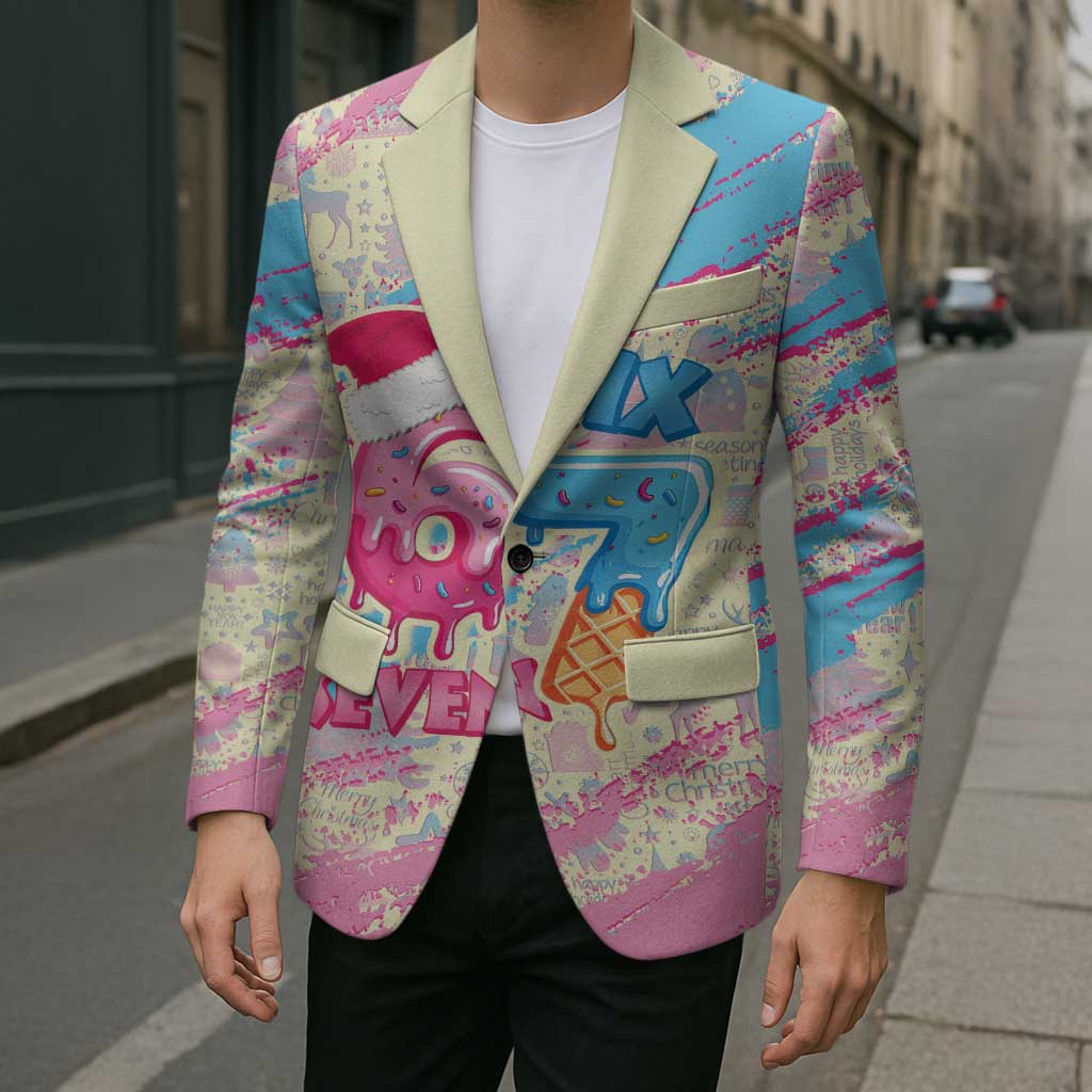 Six Seven Ice Cream Drip Blazer 67 Funny Christmas Gen Alpha Slang - Wonder Print Shop