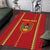 Custom Guinea Bissau Football Area Rug Go Djurtus - Red Ver