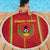 Custom Guinea Bissau Football Beach Blanket Go Djurtus - Red Ver - Wonder Print Shop