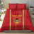 Custom Guinea Bissau Football Bedding Set Go Djurtus - Red Ver - Wonder Print Shop