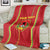 Custom Guinea Bissau Football Blanket Go Djurtus - Red Ver