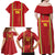 Custom Guinea Bissau Football Family Matching Off Shoulder Maxi Dress and Hawaiian Shirt Go Djurtus - Red Ver - Wonder Print Shop