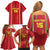 Custom Guinea Bissau Football Family Matching Off Shoulder Short Dress and Hawaiian Shirt Go Djurtus - Red Ver - Wonder Print Shop