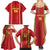 Custom Guinea Bissau Football Family Matching Summer Maxi Dress and Hawaiian Shirt Go Djurtus - Red Ver - Wonder Print Shop