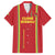 Custom Guinea Bissau Football Family Matching Summer Maxi Dress and Hawaiian Shirt Go Djurtus - Red Ver - Wonder Print Shop