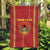 Custom Guinea Bissau Football Garden Flag Go Djurtus - Red Ver - Wonder Print Shop