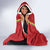 Custom Guinea Bissau Football Hooded Blanket Go Djurtus - Red Ver