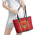 Custom Guinea Bissau Football Leather Tote Bag Go Djurtus - Red Ver - Wonder Print Shop