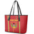 Custom Guinea Bissau Football Leather Tote Bag Go Djurtus - Red Ver - Wonder Print Shop