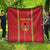 Custom Guinea Bissau Football Quilt Go Djurtus - Red Ver - Wonder Print Shop