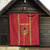 Custom Guinea Bissau Football Quilt Go Djurtus - Red Ver - Wonder Print Shop