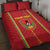 Custom Guinea Bissau Football Quilt Bed Set Go Djurtus - Red Ver - Wonder Print Shop