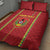 Custom Guinea Bissau Football Quilt Bed Set Go Djurtus - Red Ver - Wonder Print Shop