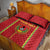 Custom Guinea Bissau Football Quilt Bed Set Go Djurtus - Red Ver - Wonder Print Shop