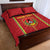 Custom Guinea Bissau Football Quilt Bed Set Go Djurtus - Red Ver - Wonder Print Shop