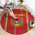 Custom Guinea Bissau Football Round Carpet Go Djurtus - Red Ver