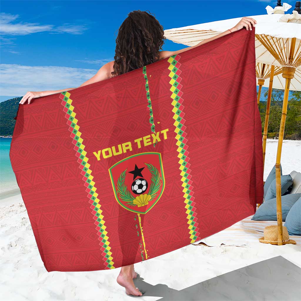 Custom Guinea Bissau Football Sarong Go Djurtus - Red Ver