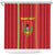 Custom Guinea Bissau Football Shower Curtain Go Djurtus - Red Ver