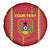 Custom Guinea Bissau Football Spare Tire Cover Go Djurtus - Red Ver - Wonder Print Shop