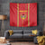 Custom Guinea Bissau Football Tapestry Go Djurtus - Red Ver