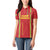 Custom Guinea Bissau Football Women Polo Shirt Go Djurtus - Red Ver - Wonder Print Shop