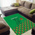 Custom Guinea Bissau Football Area Rug Go Djurtus - Green Ver