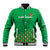 Custom Guinea Bissau Football Baseball Jacket Go Djurtus - Green Ver - Wonder Print Shop