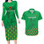 Custom Guinea Bissau Football Couples Matching Long Sleeve Bodycon Dress and Hawaiian Shirt Go Djurtus - Green Ver - Wonder Print Shop