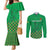 Custom Guinea Bissau Football Couples Matching Mermaid Dress and Long Sleeve Button Shirt Go Djurtus - Green Ver