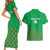 Custom Guinea Bissau Football Couples Matching Short Sleeve Bodycon Dress and Hawaiian Shirt Go Djurtus - Green Ver - Wonder Print Shop