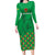 Custom Guinea Bissau Football Family Matching Long Sleeve Bodycon Dress and Hawaiian Shirt Go Djurtus - Green Ver - Wonder Print Shop