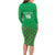 Custom Guinea Bissau Football Family Matching Long Sleeve Bodycon Dress and Hawaiian Shirt Go Djurtus - Green Ver - Wonder Print Shop