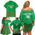 Custom Guinea Bissau Football Family Matching Off Shoulder Short Dress and Hawaiian Shirt Go Djurtus - Green Ver - Wonder Print Shop